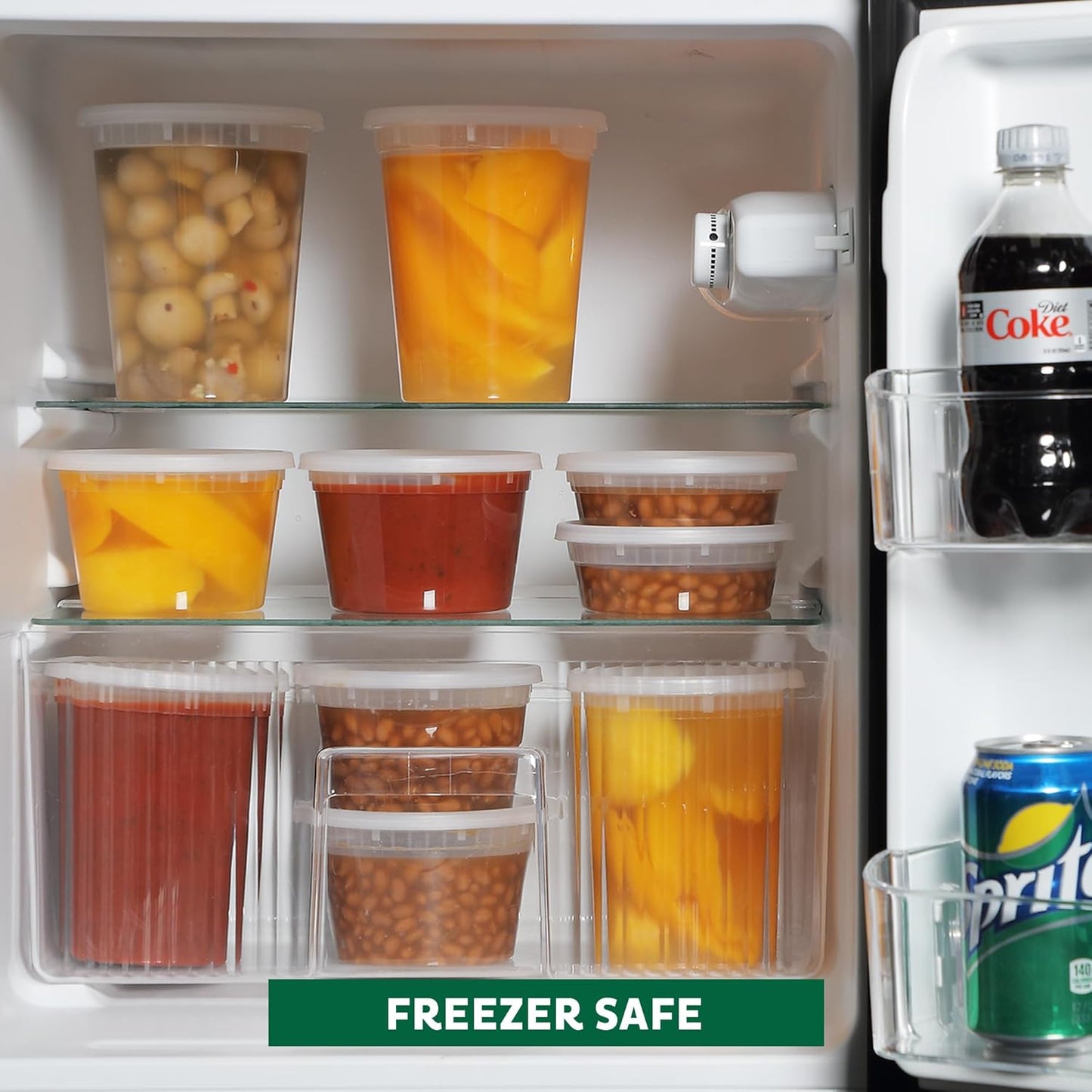 Freshware 16 oz Containers [50 Set] – BPA-Free & Leakproof